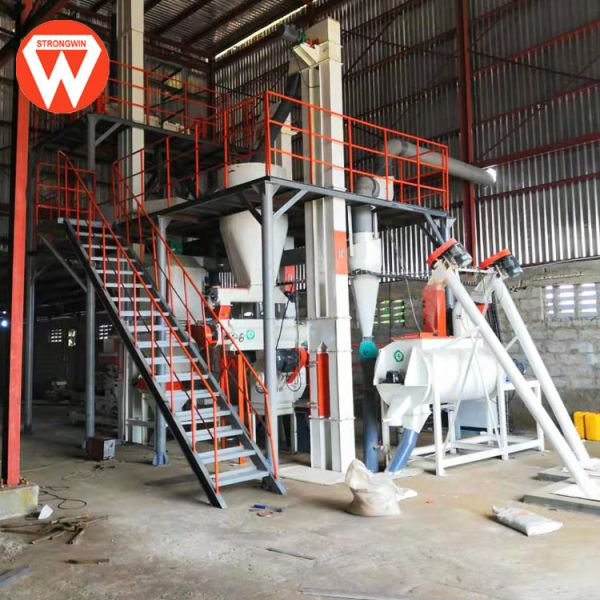 O gado de 15 T/H alimenta a fatura da máquina