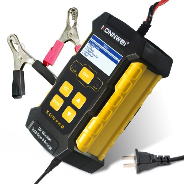 0.77W 12V 5Ah Battery Charger Tester KW510 For Lead Acid Battery