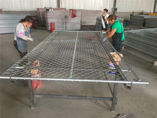 chain link temporary construction fence panels 6FT X 10F Mesh 2 3/8  x 2 3/8 ( 60mm x 60mm ) x 12 gauge wire