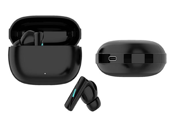 Banzai Antenne à double batterie F10 Unité haut-parleur Bluetooth 5.3 TWS Écouteurs avec boîtier de recharge Pour les navetteurs Étudiants
