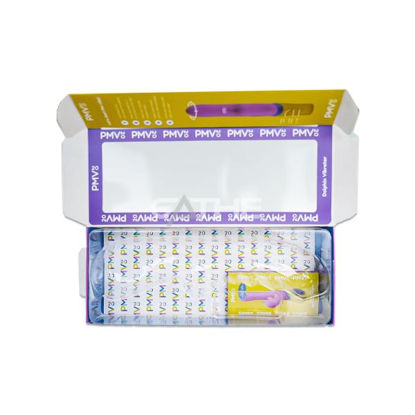 Design de mode Logo personnalisé Boîte d'emballage de jouets Boîte de sexe avec plateau intérieur en plastique
