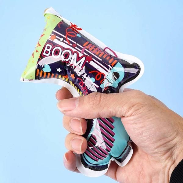 Automatic Inflatable Fireworks Gun Toy Aluminum Film Birthday Wedding Hotel New Year Party Atmosphere Metallic Balloons Gun