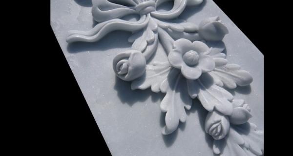 Marble stone relief wall flower carving panels with polished,China stone carving Sculpture supplier