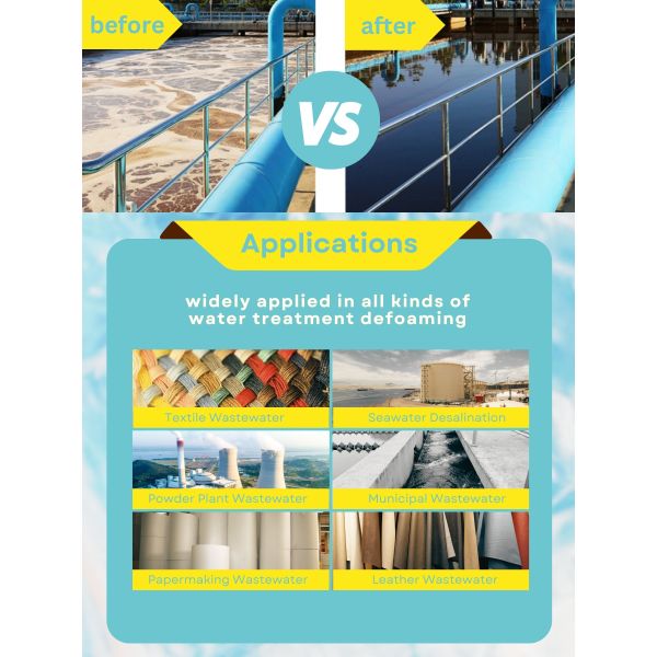 White Emulsion Defoamer for Water Treatment ETP Plants