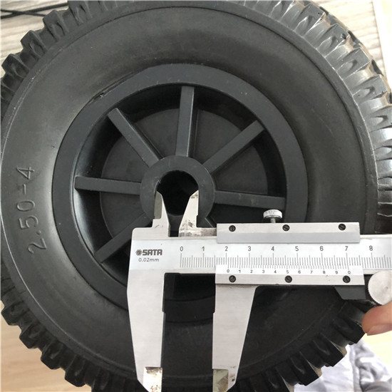 2.50-4 PU Foam Wheel Plastic Rim Hand Truck Wheel For Wheelbarrow Trolley