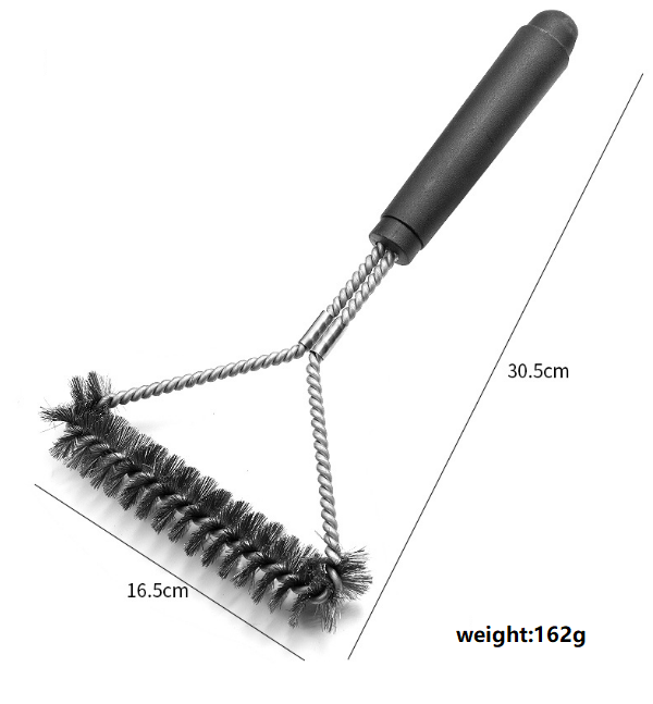 Outdoor Barbecue Oven Cleaning Brush Stainless Steel Barbecue Wire Brush