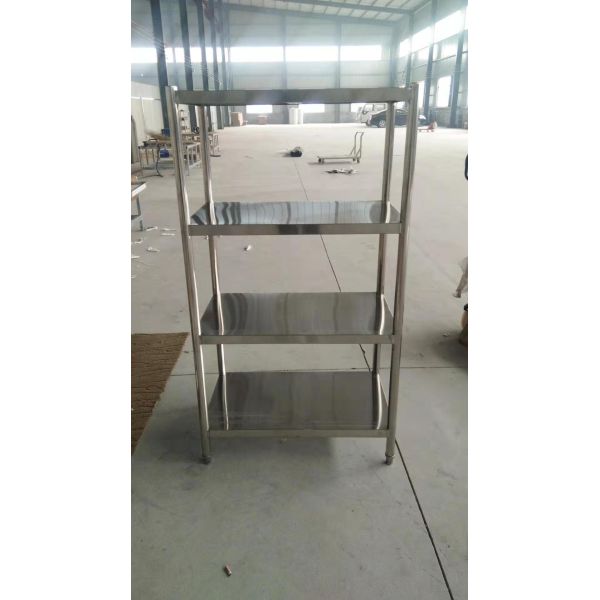 Assemble stainless steel 201 shelf 1600x500x1550mm,four levels thickness:0.7mm