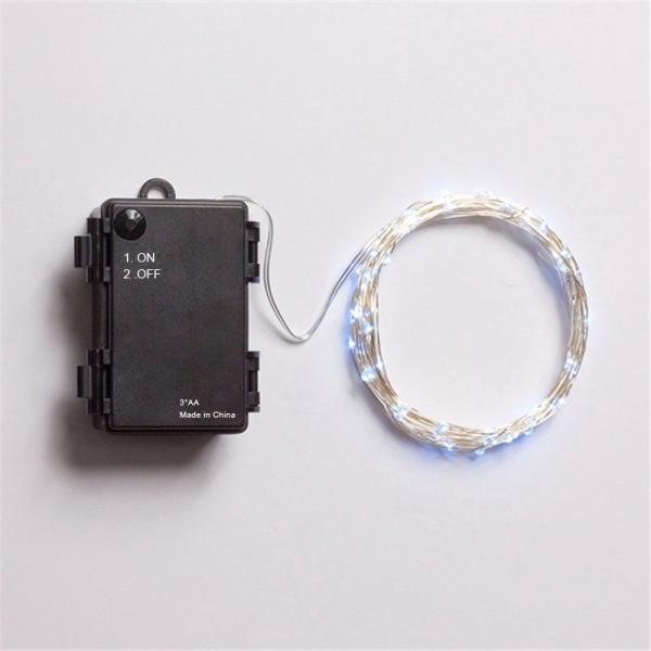 ON/OFF Waterproof 3*AA Battery Operated LED String Lights For Christmas, Party, Festival Decoraction