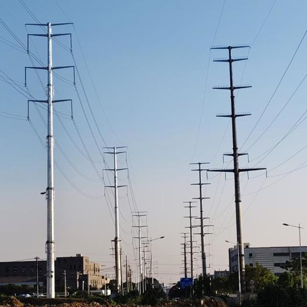 9M 10M 12M Hot Dip Galvanized Concrete Electric Pole 33KV Steel Tower Pole for Power Distribution Equipment