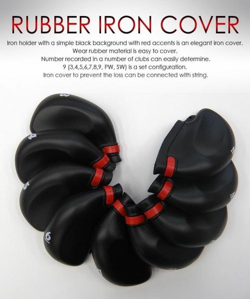 rubber iron cover , rion head cover , rubber head cover , golf head cover