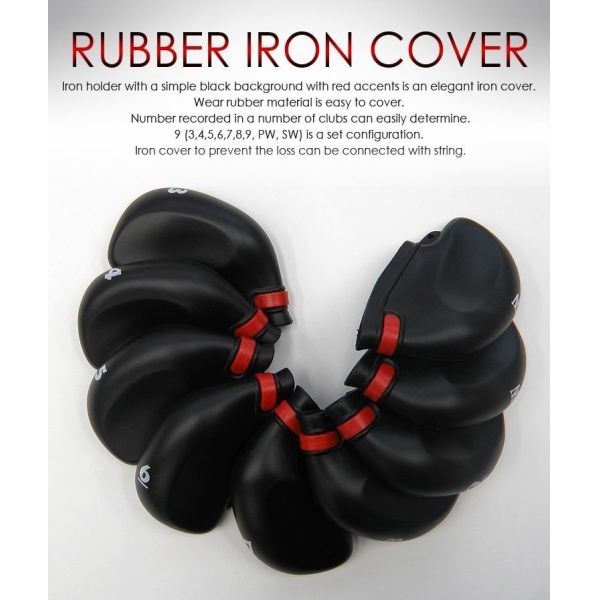 rubber iron cover , rion head cover , rubber head cover , golf head cover