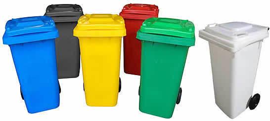 Bin Hand Push Dustbin Recycle Outdoor Garbage Bin Trash Bin Garbage Cans with Pedal Lid