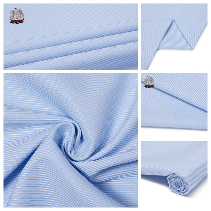 TC Medium Weight Twill Fabric Heavyweight Crisp Moisture Wicking Sky Blue Fabric