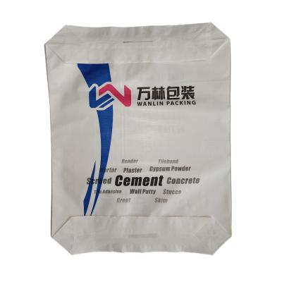 Cement Tile Adhesive Wall Putty Packaging Bags Empty Poly Woven 25KG 40KG 50KG