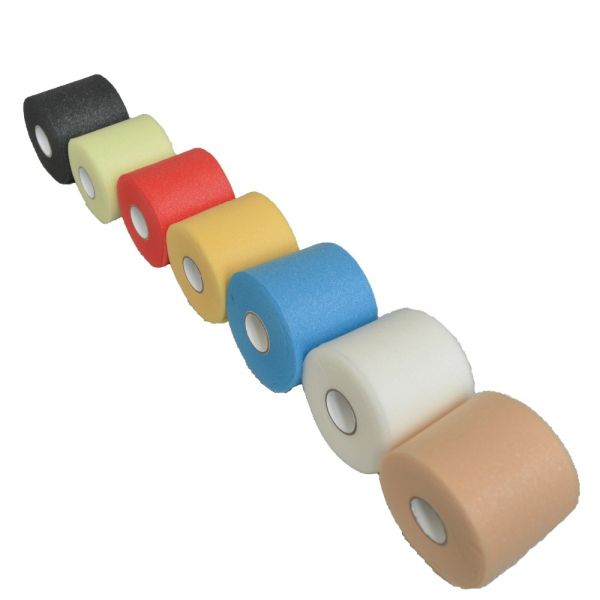 Breathable colorful Sports foam prewrap PU underwrap 7cm x 27.5m CE FDA approved