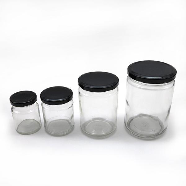 Secure Seal Mini Glass Canning Jars , 500ml / 720ml Round Glass Container