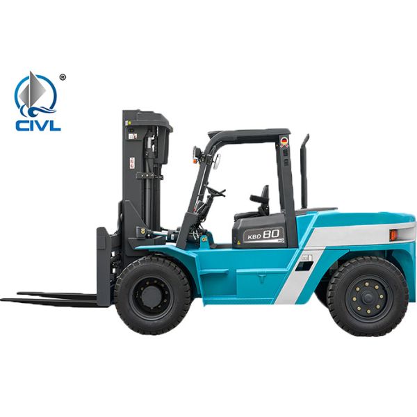 6/7/8/10 ton Diesel Internal Combustion Counterbalanced Forklift Pneumatic Tire IC Forklifts
