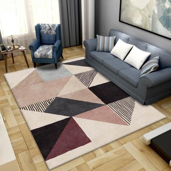 Anti sala personalizada 6x9 de Crystal Velvet Carpet For Living do deslizamento