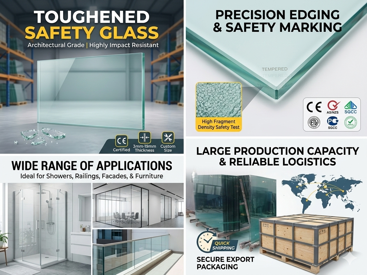 Tempered Glass with Holes & Notches Cut to Size | For Electronics & Vending Machines