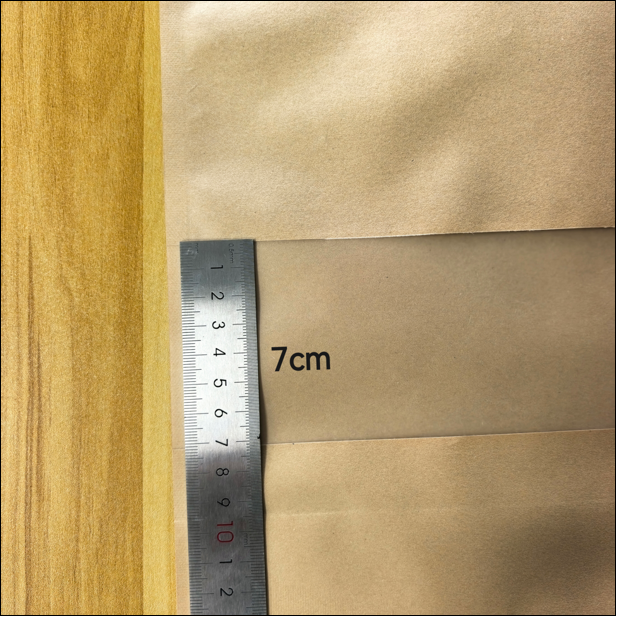 Stand-Up Kraft Paper Pouch – Resealable Flat Bottom Bag with Zipper & Tear Notch