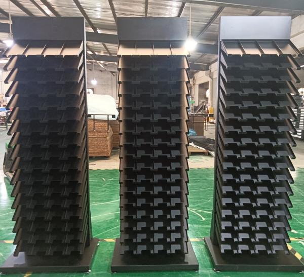 Custom Tile Display Stand Panel Tower 5 X 10in Metal Floor Display Stands