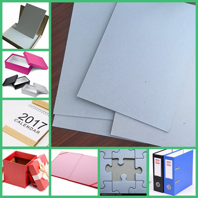 Recycled Book Binding Board , Gray Cardboard Sheets 1.0mm 70 X 100cm For Carton Divider