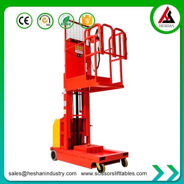 Low Level Electric Man Up Order Picker Truck 200kg Loading Capacity