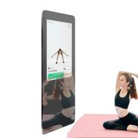 Plancher tenant le miroir intelligent de forme physique, miroir interactif de séance d'entraînement pour l'OS d'Android