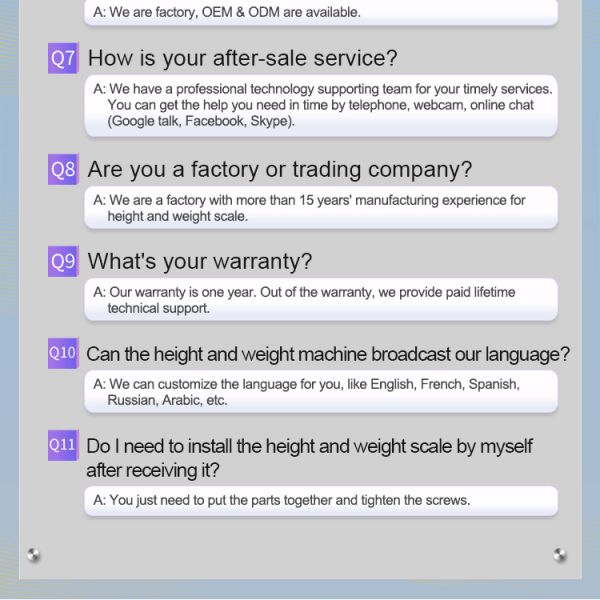 19 Inch LCD Touch Screen End Steel Body Analyzer Machine for Android Health Checkup