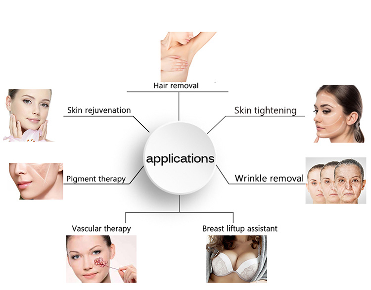 ADSS Newest IPL Hair Removal Machine Intensive Pulse Light for Skin Rejuvenation Acne Therapy Wrinkle Removal Therapy