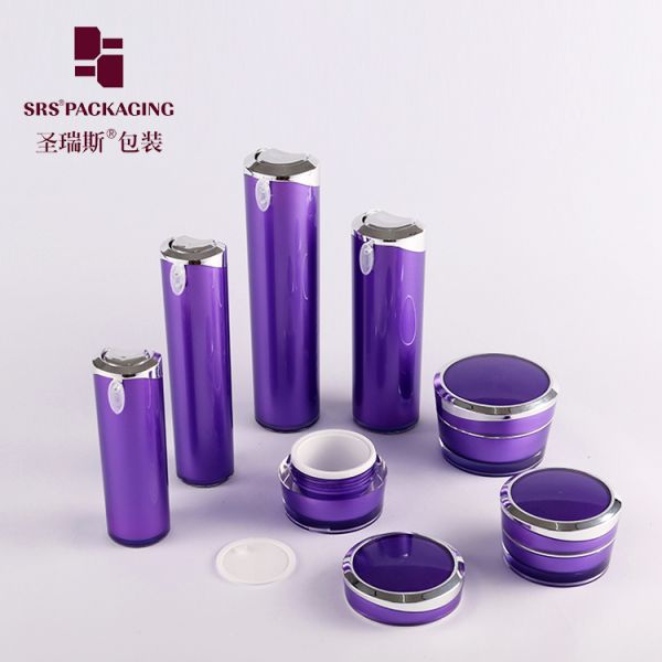 SRS packaging wholesale empty plastic jar and bottle for korean skin care products use