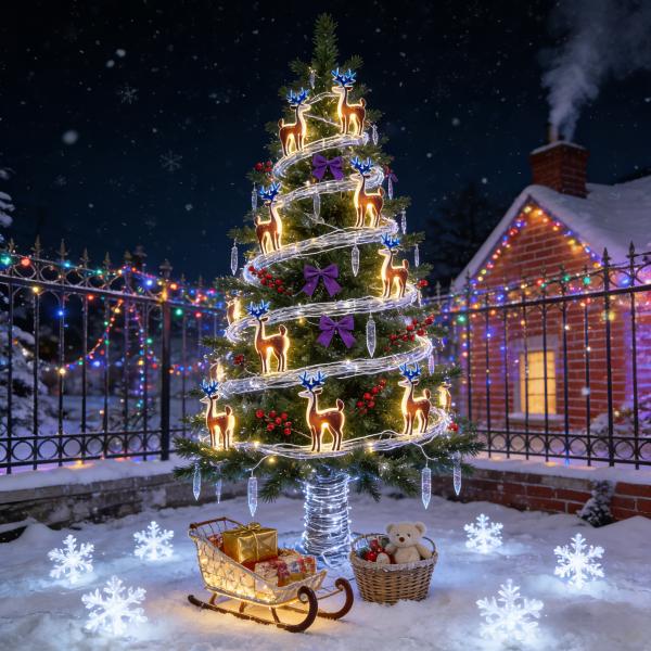 Battery Operated LED String Lights with Warm White Light, Low Power Consumption, and IP65 Waterproof for Indoor Outdoor Decor