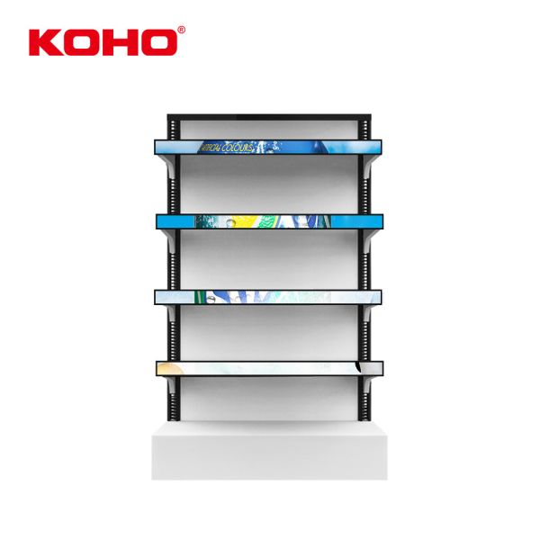 Stretched Bar and Media Player LCD Shelf Display for Supermarket Advertising 35