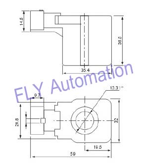 NJT220 LOVATO 12V DC Solenoid Coil Pressure Reducer Inner Hole Φ13.3 × High 36.5mm