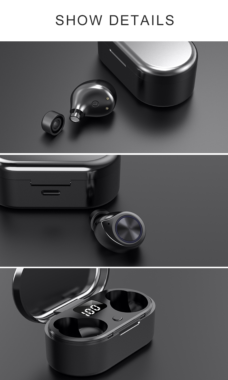 TW80 беспроводное Bluetooth 5,0 TWS мини HiFi Earbuds с MIC