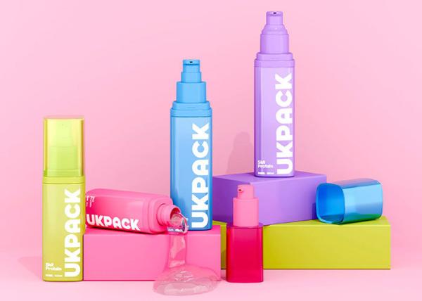 Professional Airless Bottle Series (50ml/100ml/120ml) - Dual Pump Configuration