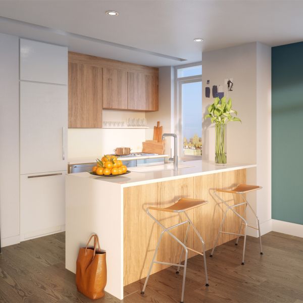 Free Samples Modern Design Small Melamine Wood Grain And White Kitchen Cabinet Set Complete