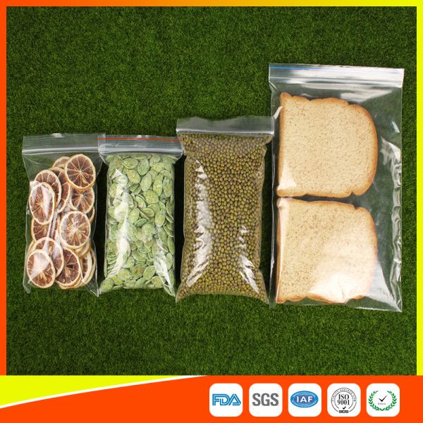 Transparent Packing Ziplock Bags Resealable Plastic Snack And Candy