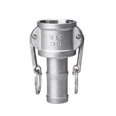 304 316 Straight Sockets with Locking Levers Barbed Hose Camlock C Cam-and-Groove Couplings
