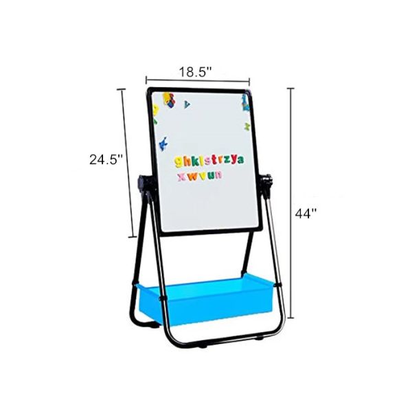 Magnetic Dry Erase Board Double Sided 360 Degree Rotating Adjustable Height Sturdy Aluminum Alloy Construction Easy to Store