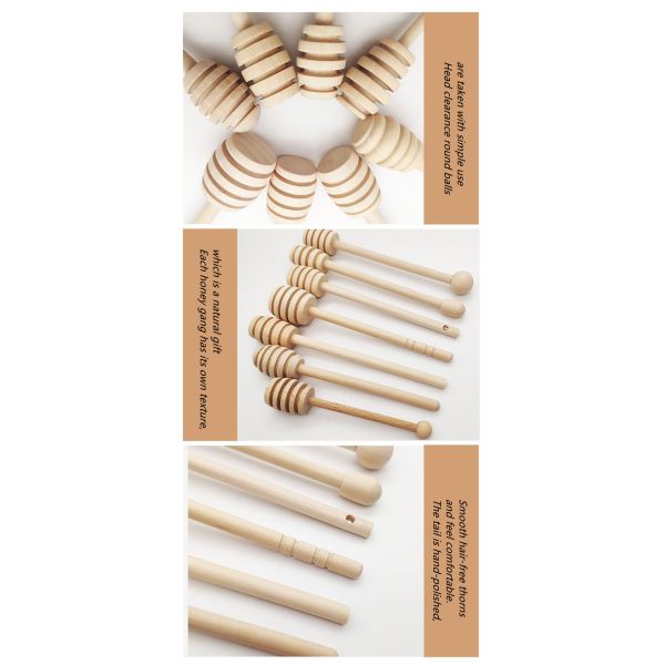 Hemu Wooden Cooking Utensils Kitchenaid Jam Milk Tea Wooden Honey Stirrers