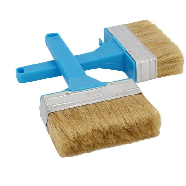 Ceiling Brush Natural Bristle Paint Brush  Boild Pure Bristles 44mm Length