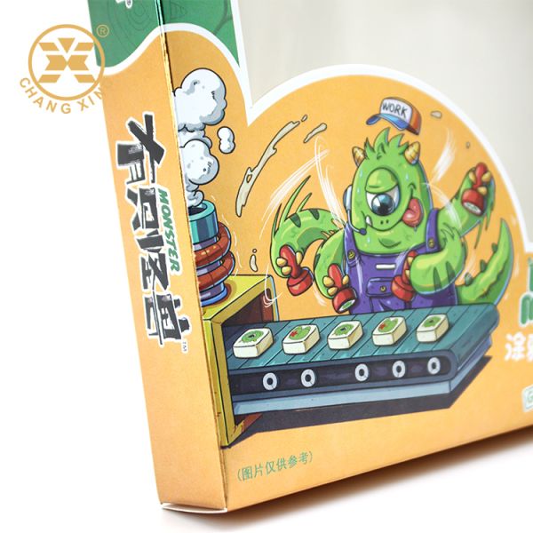 Customized Clear Window Cookie Packaging Box with CMYK+PMS Printing for Bakery and Food