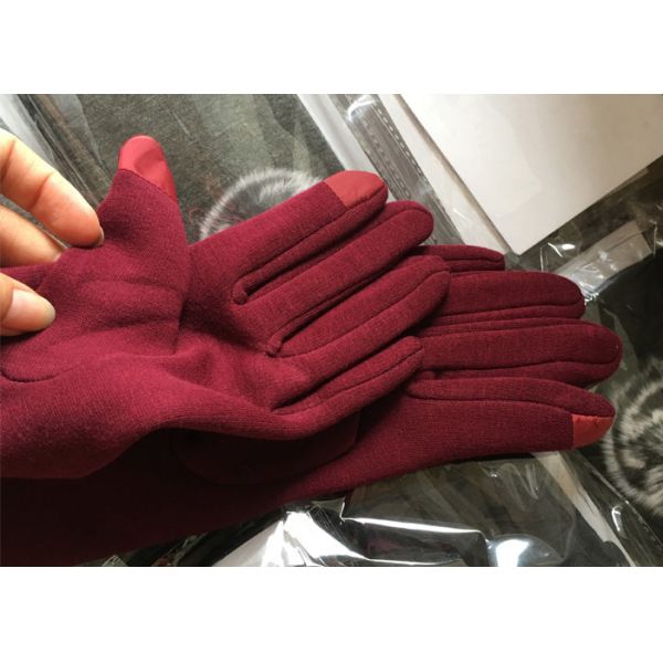 Перчатки с кончиками пальца экрана касания, мягкие перчатки женщин зимы для пользы сотового телефона