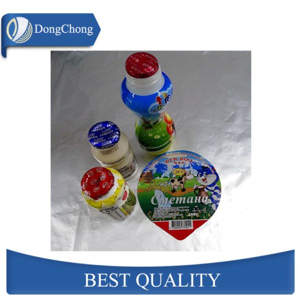 Die Cut Foil Seals Printed Heat Seal Aluminum Foil Lids For Coffee Cup