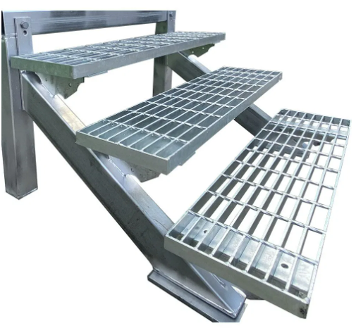 Corrosion Resistant Galvanized Steel Stair Treads with Easy Installation and Customizable Sizes