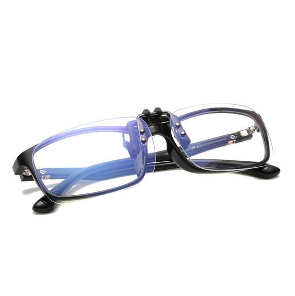 BSCI 128MM Anti Blue Light Blocking Glasses Men Women Flip Up Clip On Sunglasses Optical Frames