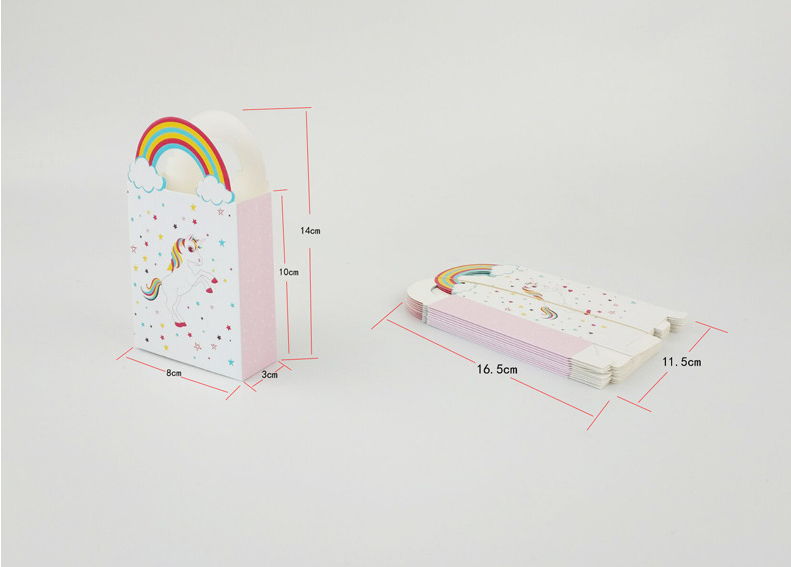 сумки подарка бумаги картона 8x3x14cm напечатанные пони с ручками