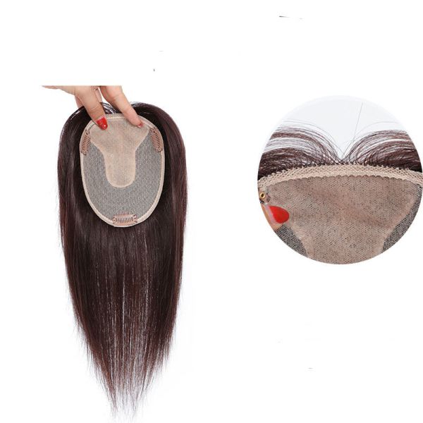 Straight 140% Toupee Density 100% Human Hair Long Hair For Women with Style