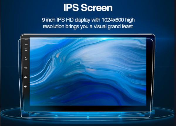 Double Din Car Android Stereo 10 Inch Car Stereo 2.5D Curved HD Touch Screen